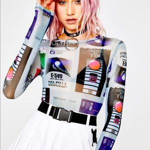 Video Vixen Mesh Top